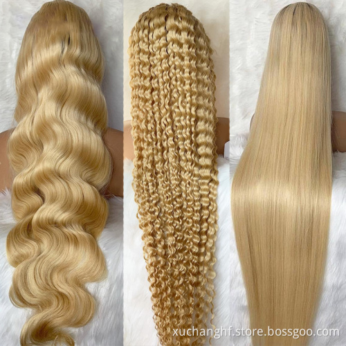 Wholesale Pre-plucked 13x4 13x6 613 Lace Front Wig Human Hair ,613 Hd Lace Frontal Wig,Blonde 613 Full Lace Wig Human Hair